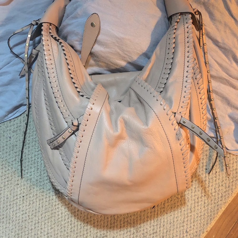 OrYany leather Giselle hobo with beautiful braided details and fringe